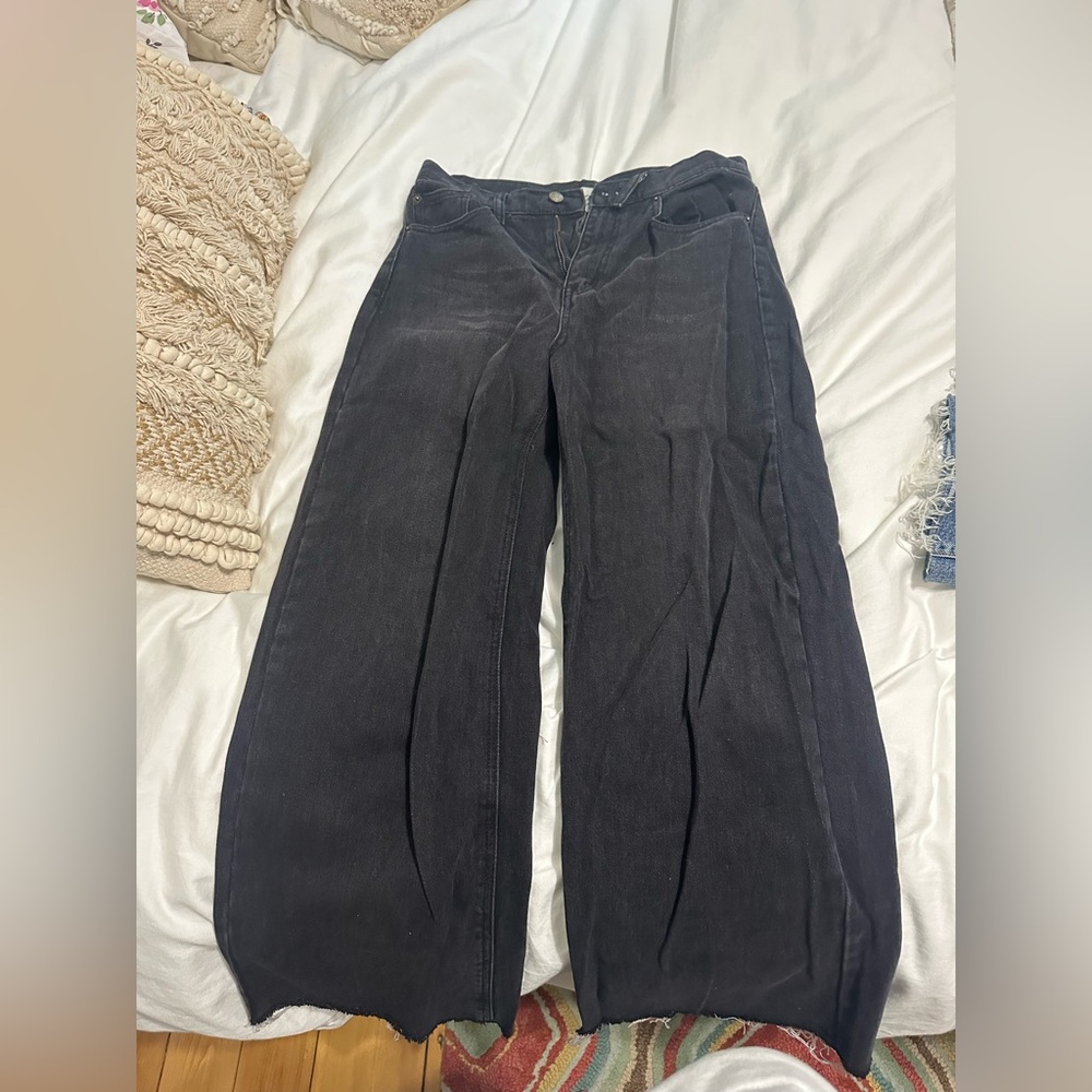 BDG High & Wide Black Jeans